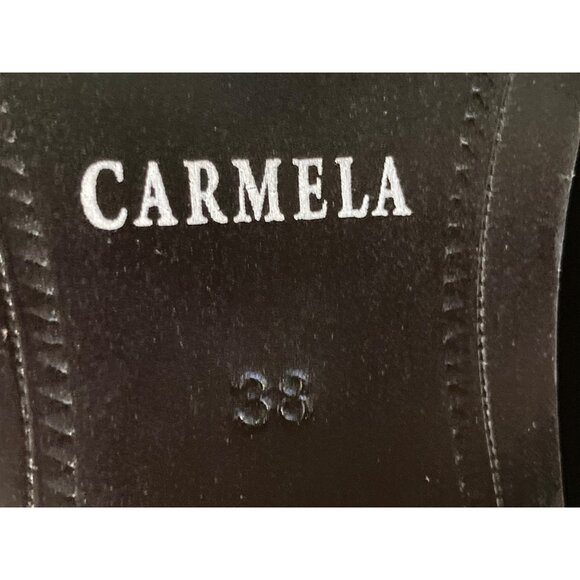 Carmela Women's Black Suede Boots Size 38 - New with Tags - Picture 4 of 4